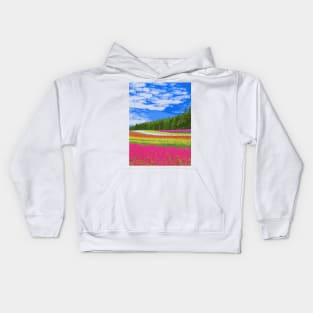 Dutch flower field - Landscape Kids Hoodie